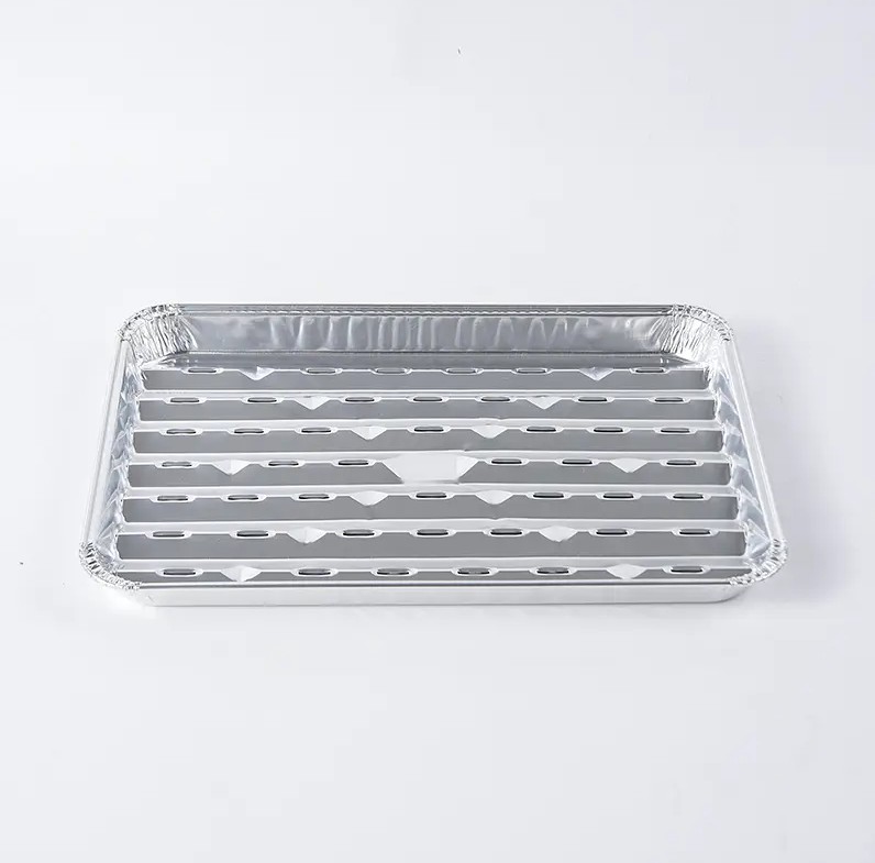 Quam bonum est calor velit et conservatio facultatis Rectangularis Rugosae Aluminium Foil Cibus Continens, et in quibus adiunctis maxime prodest ad cibum partus?